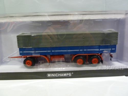 Büssing LU 11/16 Pritschenwagen + Kassbohrer 3 Achs Trailer